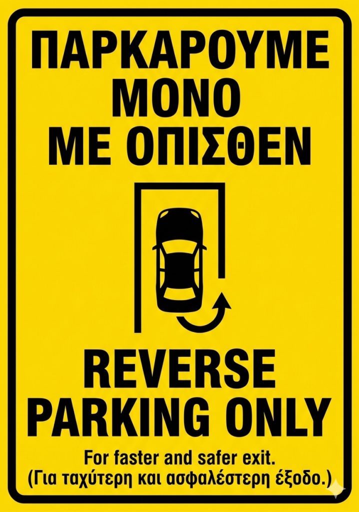 Why do we recommend Reverse Parking? 17 Γιατί παρκάρουμε με Όπισθεν;